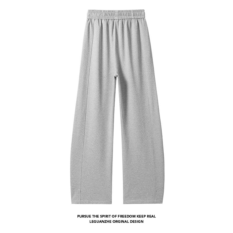 American Retro For Spring And Autumn, Solid Color Small Checkered Wide-leg Loose Men's Casual Pants, Versatile_voghion.com