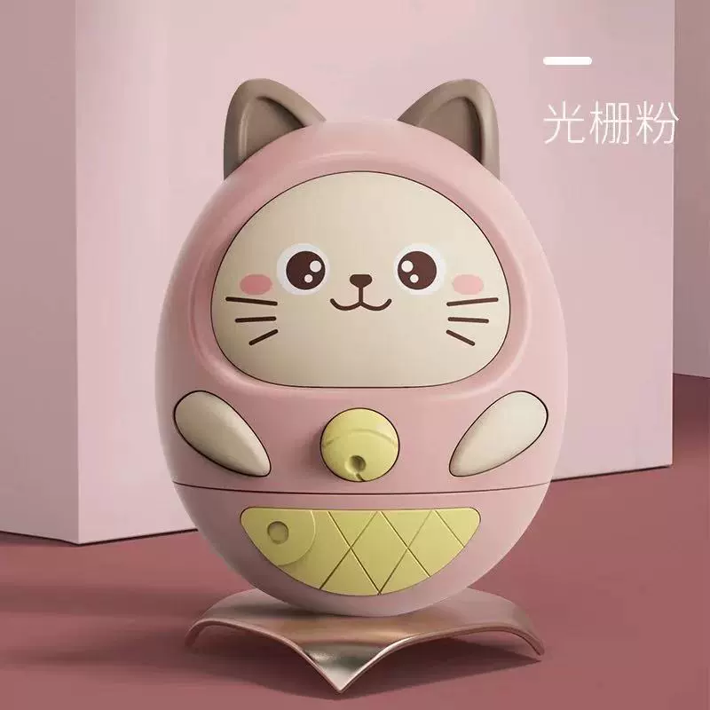 Неваляшка-игрушка, котик, для 6 месяцев, 1 года, раннее развитие