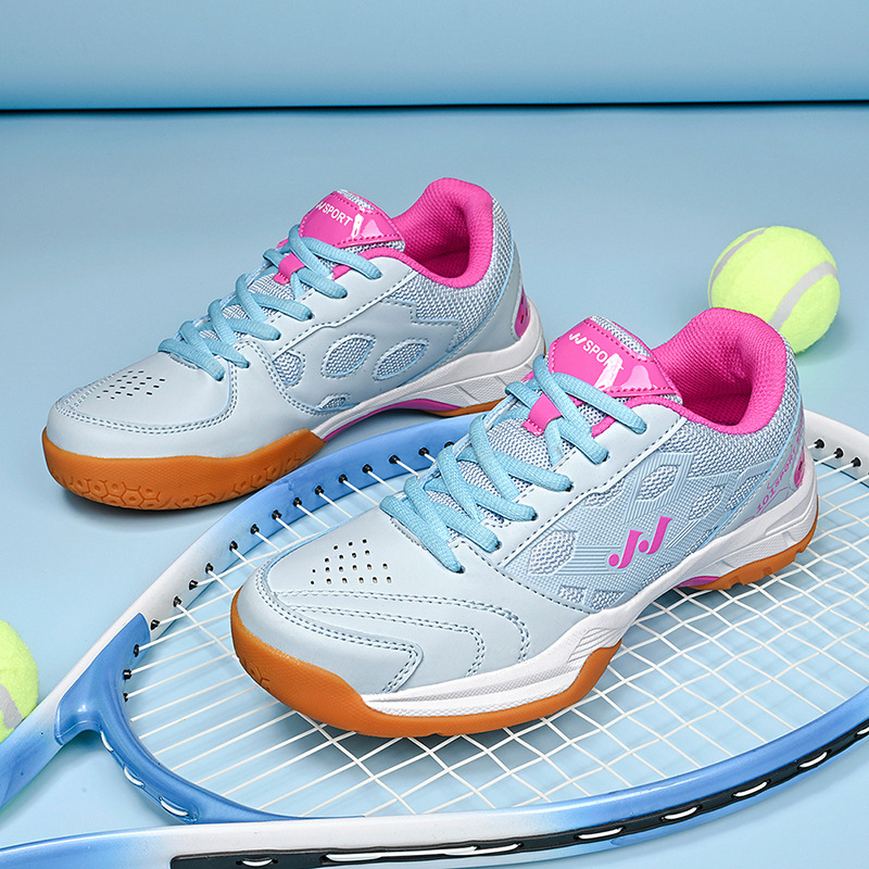 Comercio exterior nuevo tipo de zapatos de bádminton de pareja transpirables antideslizantes zapatos de entrenamiento de competencia
