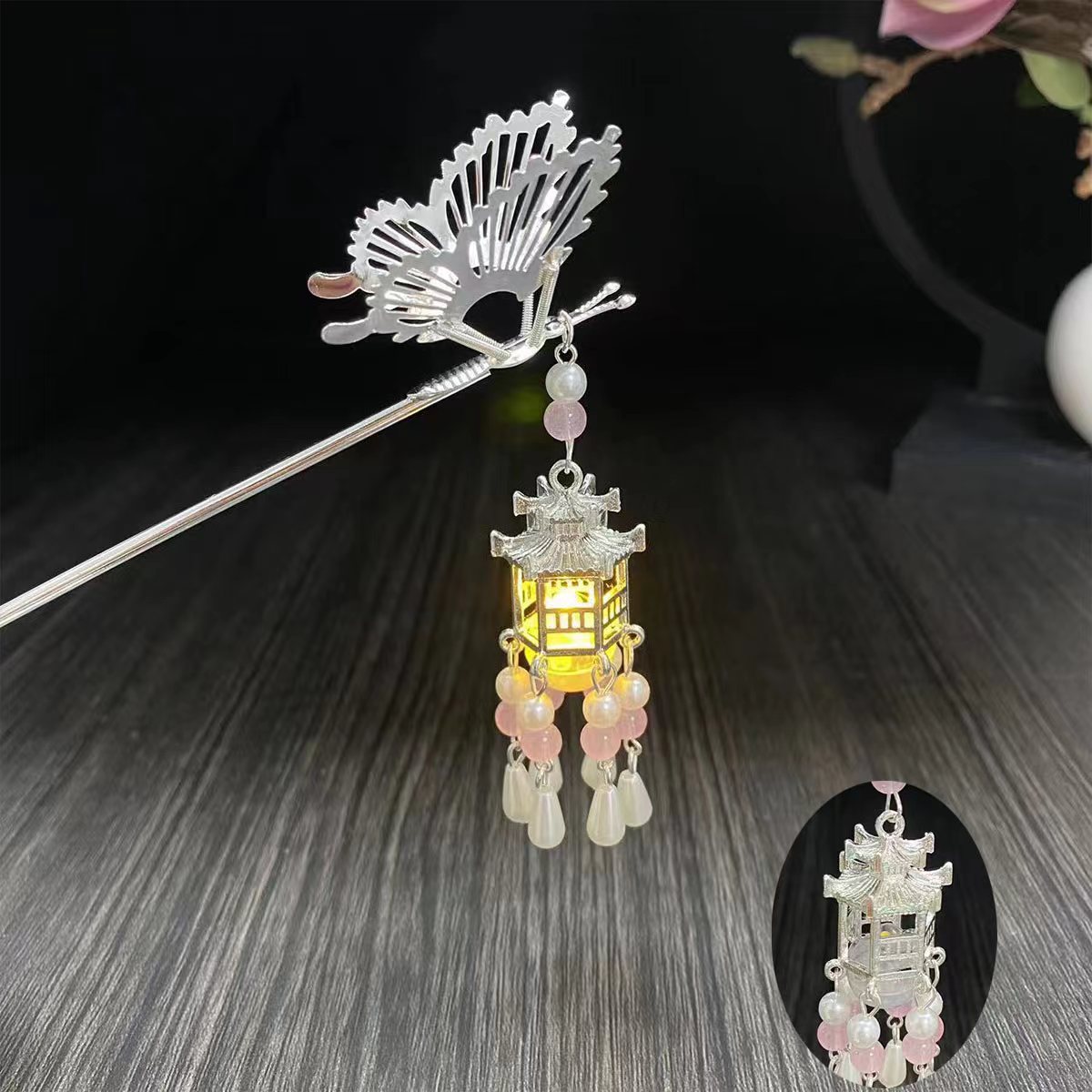 야광 머리핀 7843