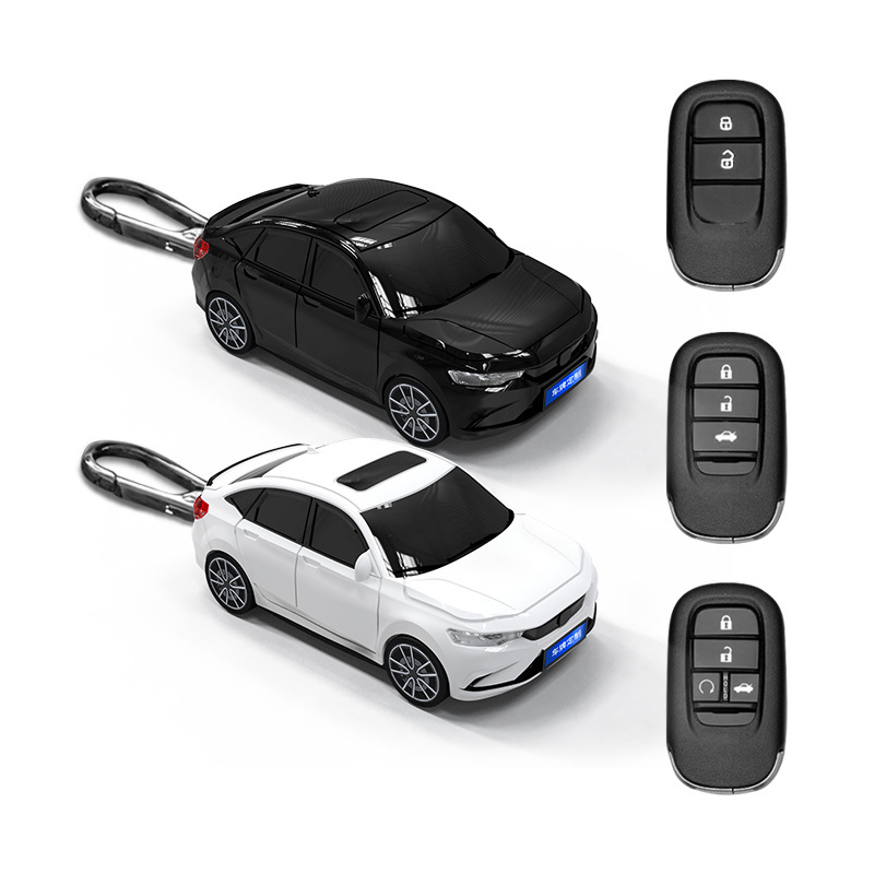 Suitable for Honda Model Car Key Protective Case, Zhilingniao Keychain, Light-Up Creative Gift