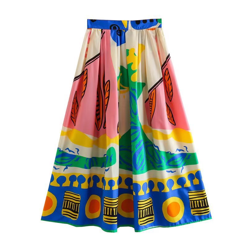 Women's Streetwear Color Block Spandex Polyester Skirt Sets display picture 3