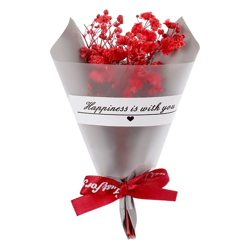 Оптовый ручной подарок мини-детское дыхание букет из сухих цветов Подарочная коробка с подарком маленький букет Мыльный цветок бессмертный букет