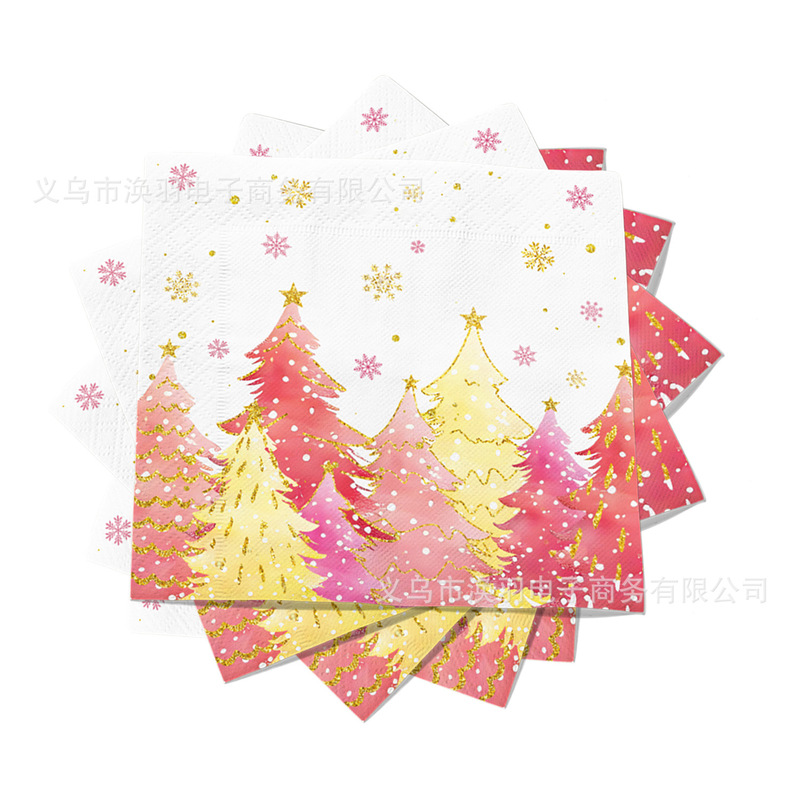 【在庫あり】クロスボーダー クリスマス サンタクロース ペンギン 雪だるま パーティー ティッシュ 使い捨てプリント ナプキン メーカー|undefined