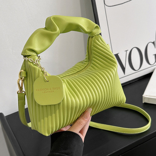 High-Quality Striped Tote Bag  New Style Unique Design Single Shoulder Crossbody Bag Trendy Versatile Handbag Women Wholesale