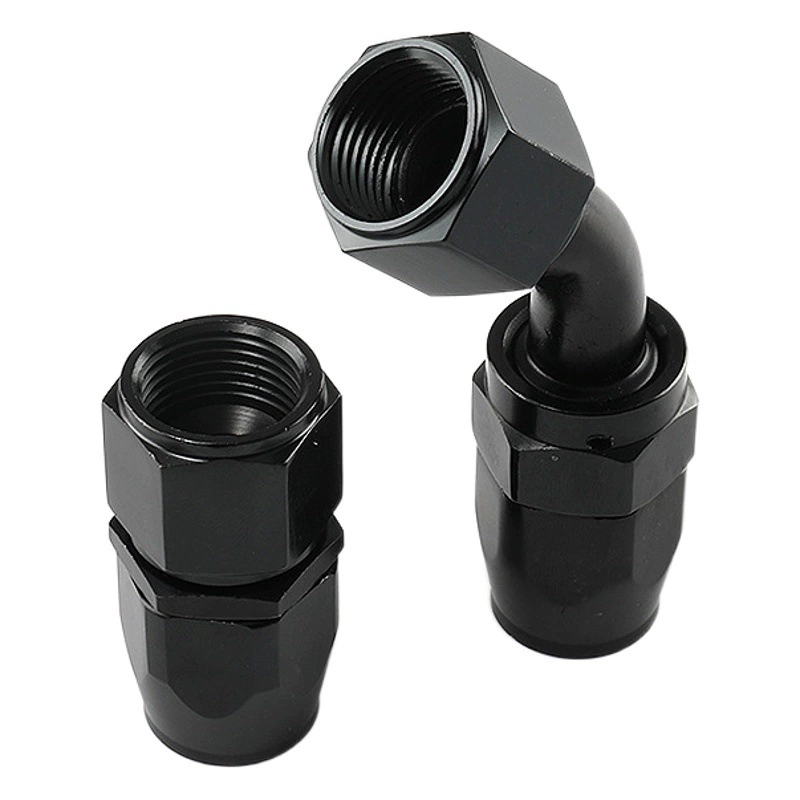 Популярные автомобильные соединители, модифицированные для водяного и масляного охлаждения, соединители для масляных трубок из алюминиевого сплава, разъемные, 0-180 градусов