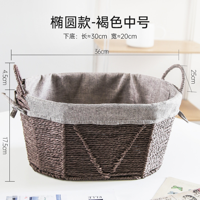 Oval-marrón mediano