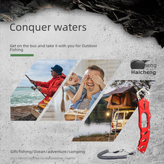 Fish Gripper Stainless Steel Lure Fishing Clip Portable Fish Grip with Safety Rope and Locking Buckle for Live Fish – Fishing Tool