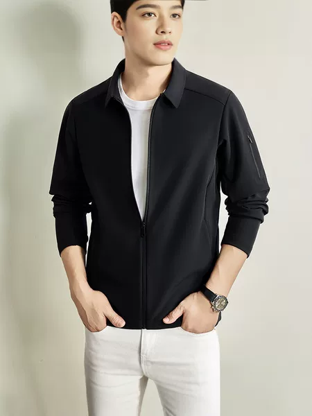 Autumn and winter outdoor sports casual jacket for men, new old money style executive coat, balanced warmth, comfortable and versatile top