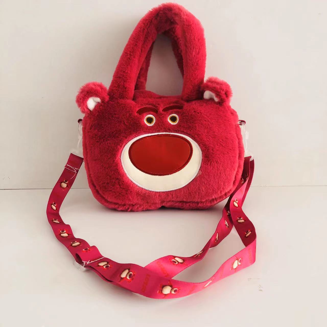 Comercio exterior nueva bolsa de felpa, muñeca, bolso, máquina de agarre, máquina de garras, intercambio de muñecas, muñeca de oso, ciudad de videojuegos, intercambio de mochilas