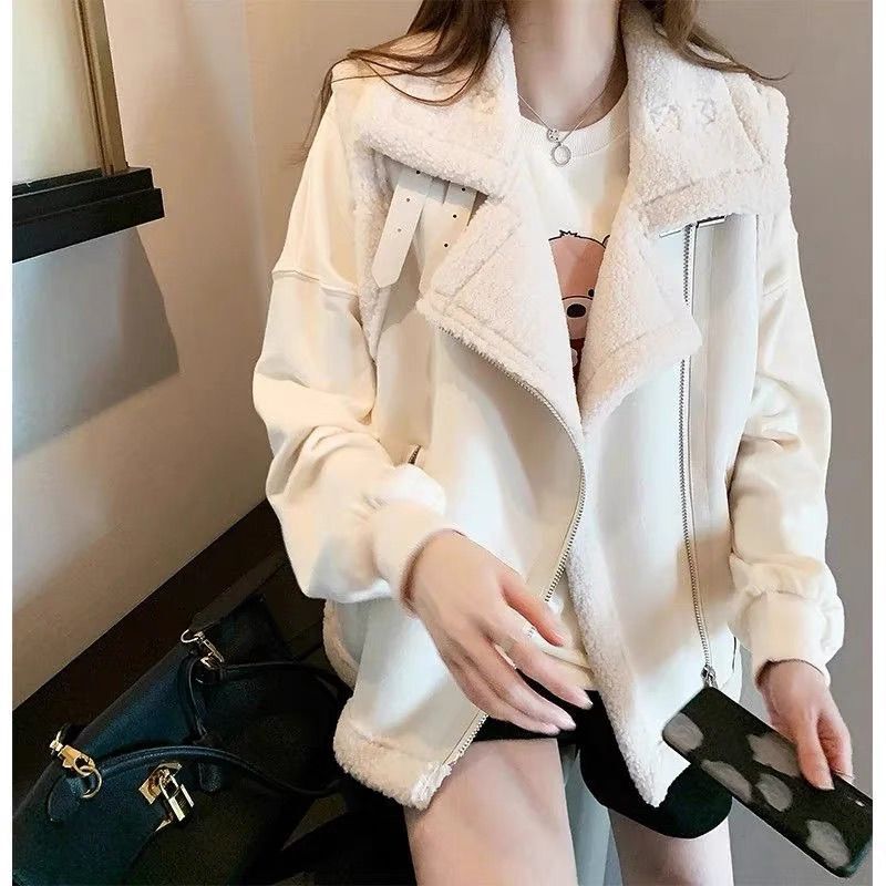皮毛一体马甲女小羊羔毛百搭外穿穿洋气加绒新款叠外搭加厚潮马夹|undefined
