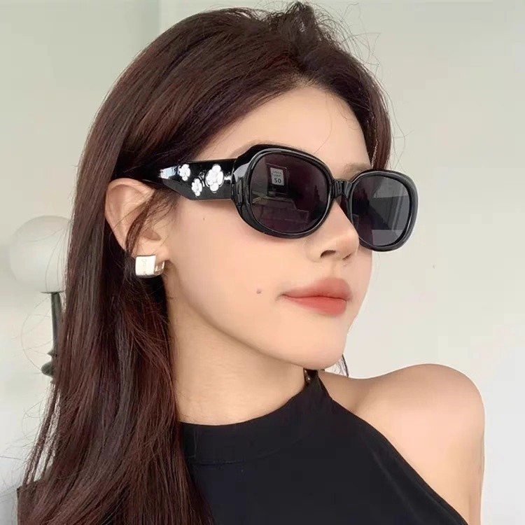 墨镜女2025新款高级感出片时髦太阳眼镜山茶花显脸小防晒防紫外线|undefined