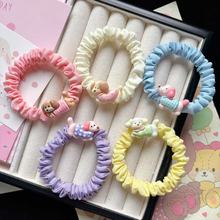 可爱腊肠小狗发圈ins少女心学生皮筋情侣闺蜜发绳头饰卡通发饰