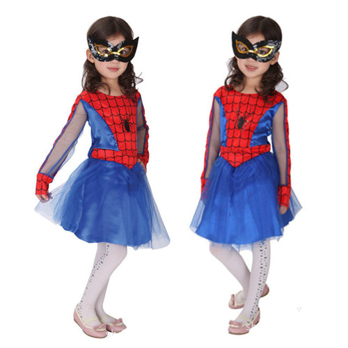 Children's Spider-Man Girl Costume Avengers League Girl Kindergarten Graduation Parade Stage Performance Costume