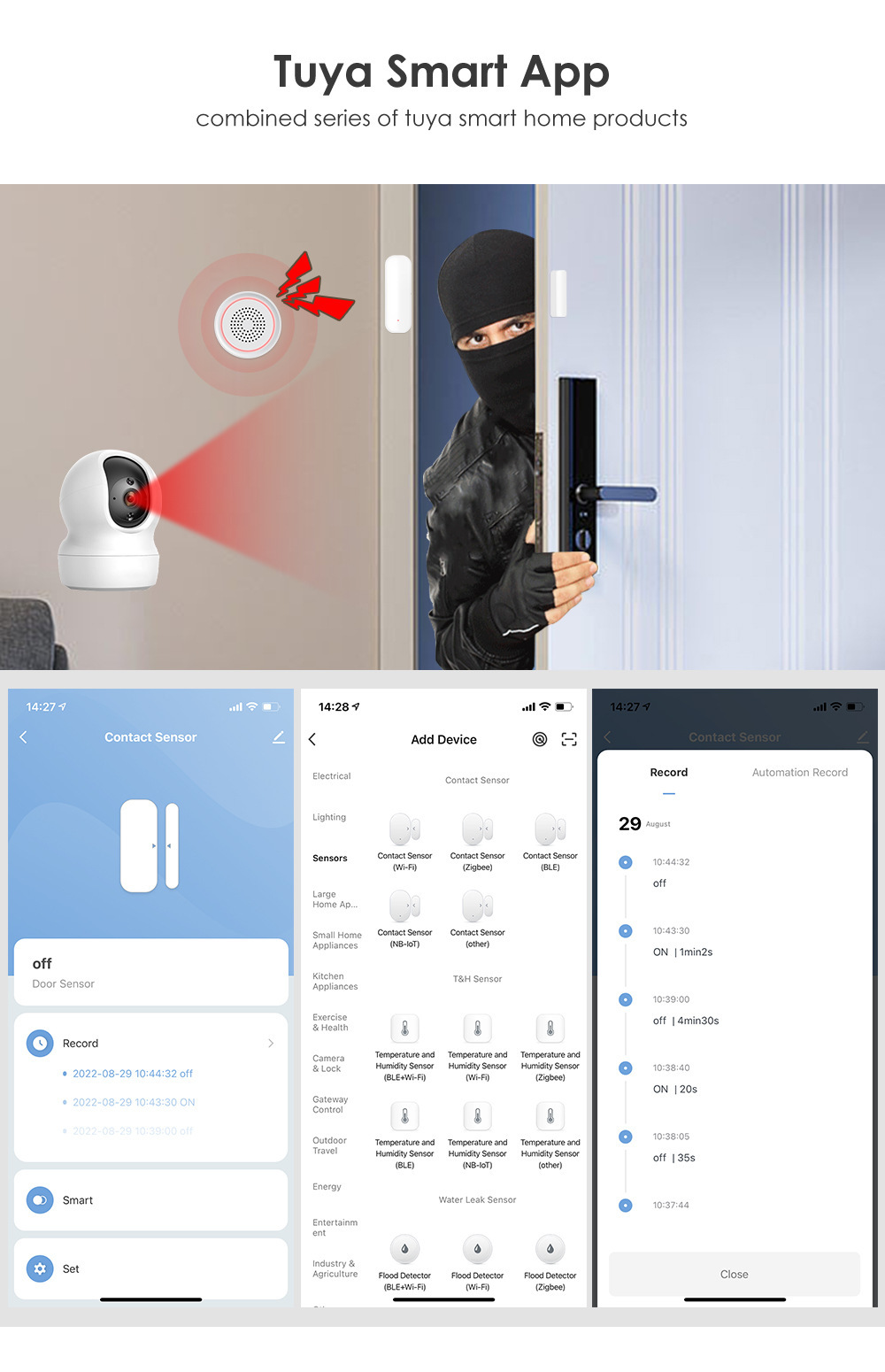 Smart WiFi Door and Window Sensor