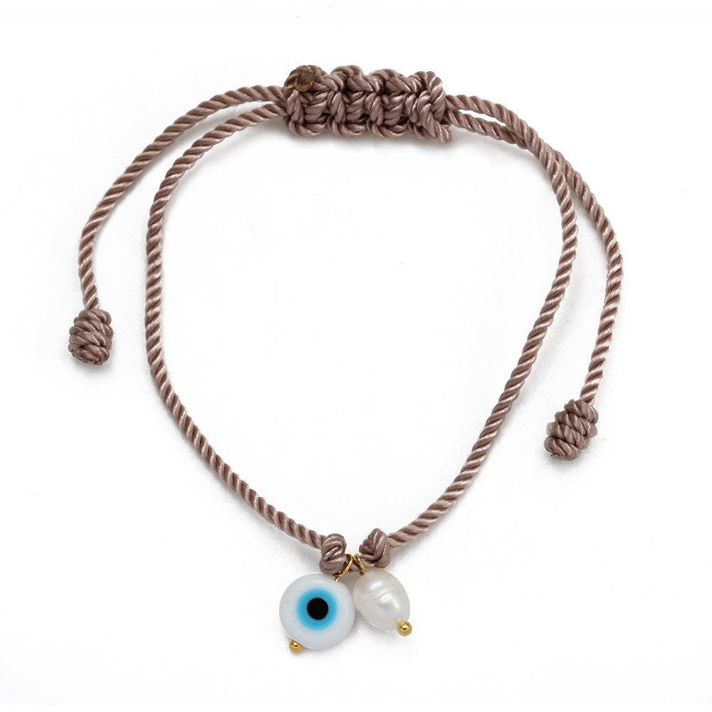 1 Piece Quantity Daily Occasion Plastic, rope Material Simple Style Devil's Eye Plastic Rope Braid Women's Bracelets