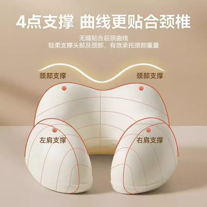 工場直販低反発 U 字型枕旅行オフィスアーティファクト遅いリバウンド通気性頸椎枕取り外し可能と洗える卸売|undefined