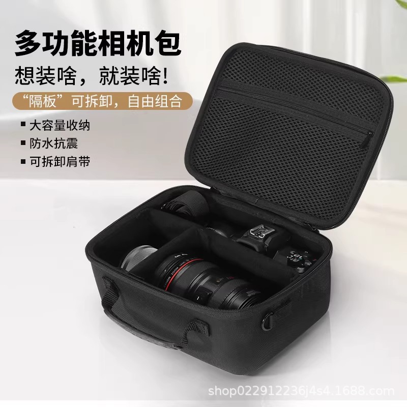 Slr Camera Bag Suitable for Canon Mirrorless Cameras, Fuji Storage Bag, Waterproof Multifunctional Shoulder Camera Backpack
