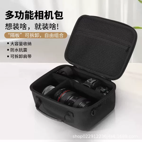 Slr Camera Bag Suitable for Canon Mirrorless Cameras, Fuji Storage Bag, Waterproof Multifunctional Shoulder Camera Backpack