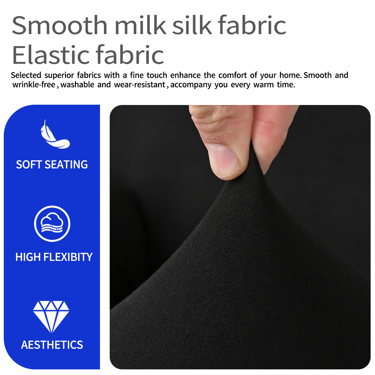 Funda de sofá Chivas de seda de leche elástica para Amazon y Ebay, tipo dividido, funda de sofá reclinable Chivas