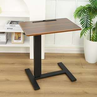 Bedroom Bedside Table, Movable Computer Desk, Pneumatic Lift Bedside Table, Flip-Up Invisible Wheel Side Table, Lift-Type