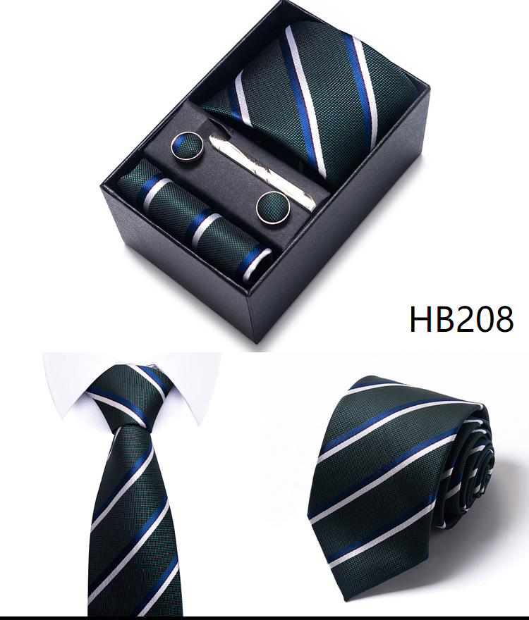 Simple Style Geometric Solid Color Polyester Yarn Men's Cufflinks Lavalier Tie display picture 7