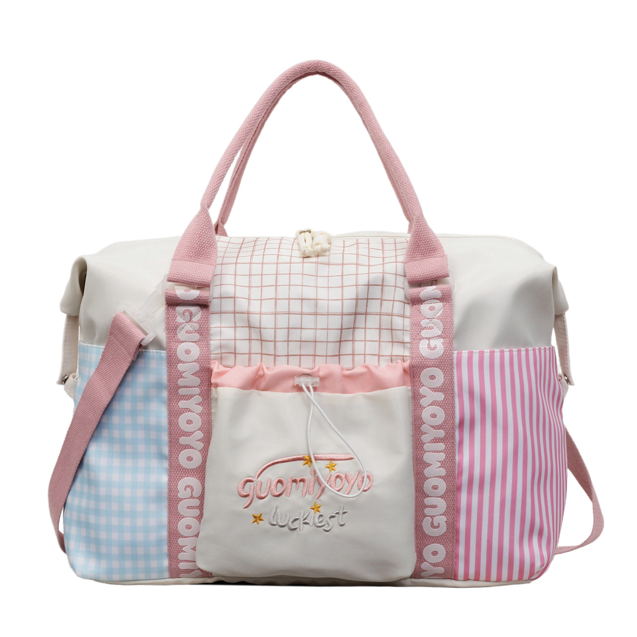 Bolso de Viaje Portátil para Mujer de Nylon Ultraligero para Gimnasio