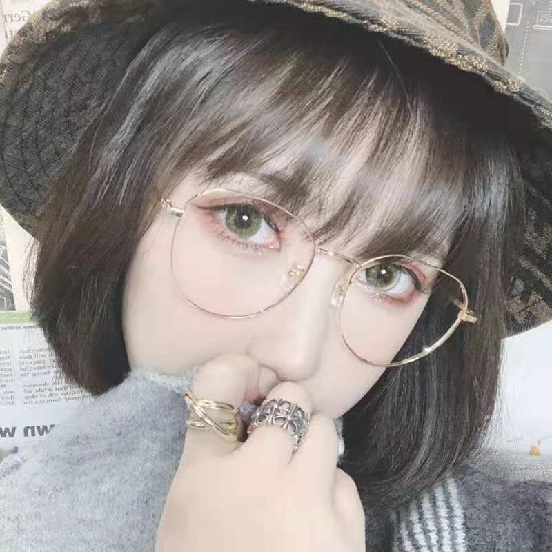 2021 Nuevo polígono anti-azul gafas de Luz Retro gafas marco de metal gafas de moda con miopía