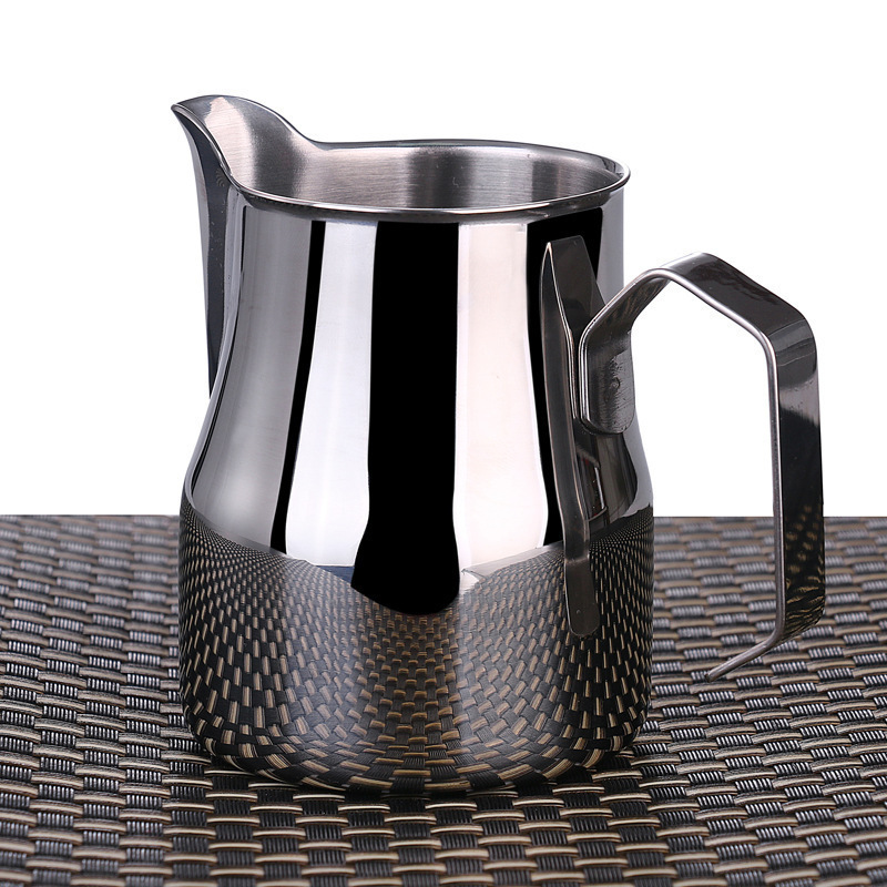 Long-mouth Italian Flower Cup Pointed-mouth Stainless Steel Flower Pot Cappuccino Flower Tank Fancy Coffee Milk Bubble Cup Long-mouth Italian Flower Cup Pointed-mouth Stainless Steel Flower Pot Cappuccino Flower Tank Fancy Coffee Milk Bubble Cup