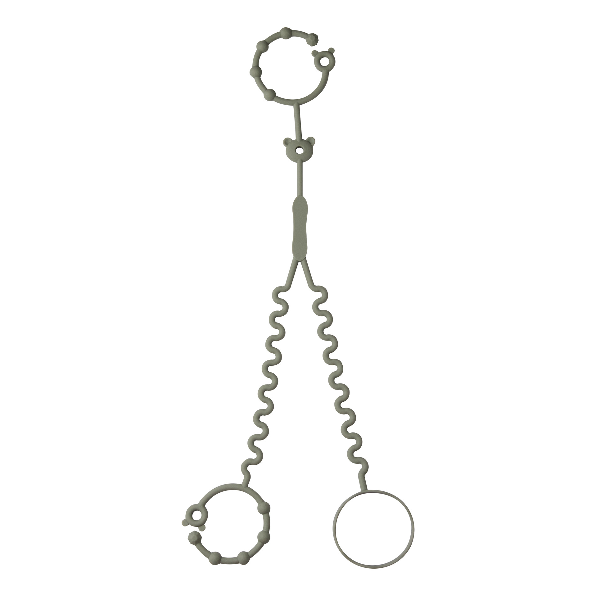 Cadena de silicona 2 en 1 para chupete y taza de bebé