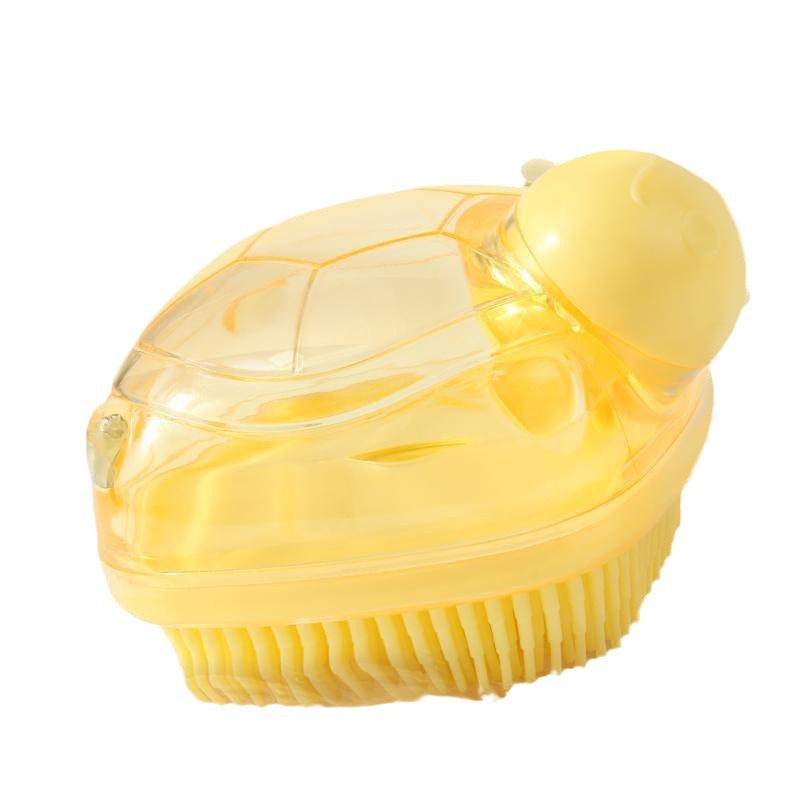 Cepillo de baño de silicona para mascotas perro gato limpieza masaje cepillo multifuncional bebé cepillo de baño