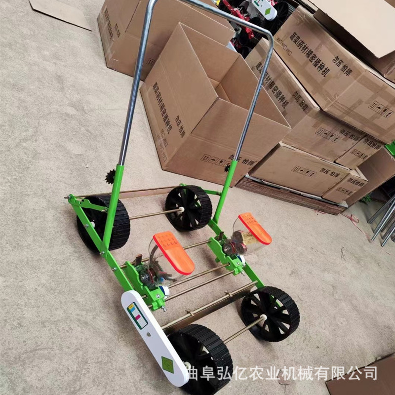 大棚蔬菜种植精播机萝卜白菜大葱手推播种机小粒菜种高效点播机