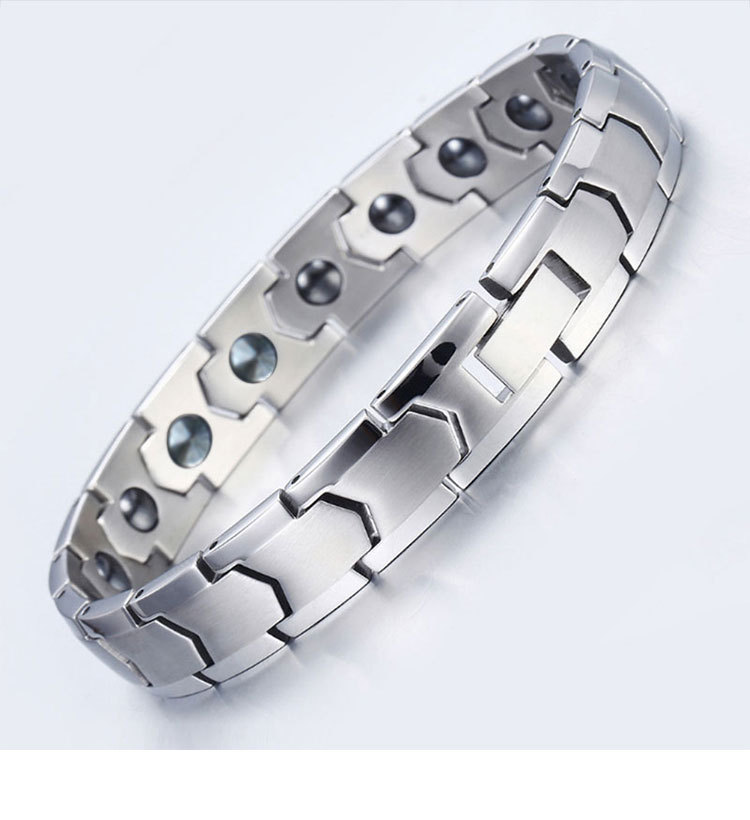 Round Pattern Simple Style Classic Style Round Pure Titanium Bracelets In Bulk