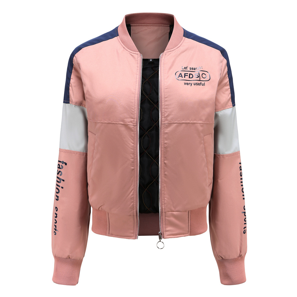 color matching baseball uniform letter print jacket nihaostyles wholesale clothing NSNXH85627