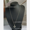 Fashionable double-sided accessory, trend brand necklace, simple and elegant design, four-leaf clover, internet celebrity