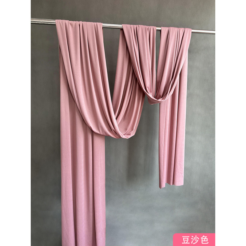 Techo de la boda cortina de seda de leche tela elástica decoración azul cortina de fondo de la sala de bodas coreana