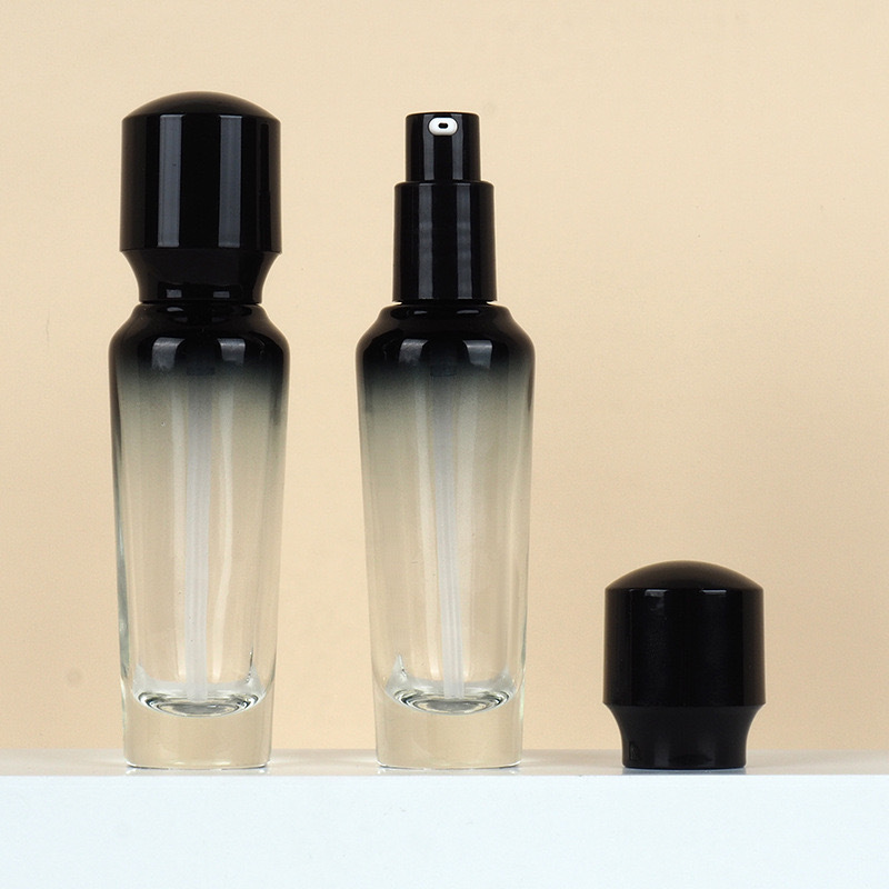 Fábrica en stock al por mayor 30ml botella de aceite esencial transparente botella de spray de aceite esencial de vidrio botella cuentagotas 15ml botella de aceite esencial esmerilado