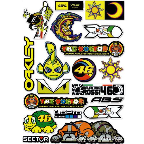 Motorcycle Sponsorship Event Decor Helmets Decal Best Selling Modified Car Sticker