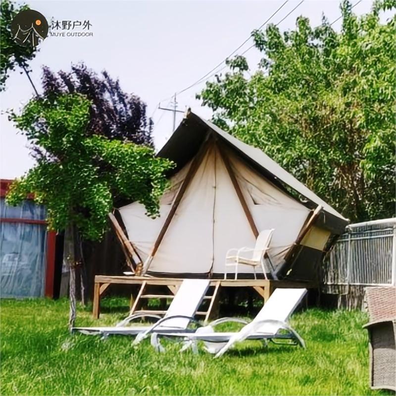 Muye al aire libre pequeña tienda de campaña Hotel invierno a prueba de lluvia sol-prueba camping Hotel tienda engrosada un dormitorio una sala de estar