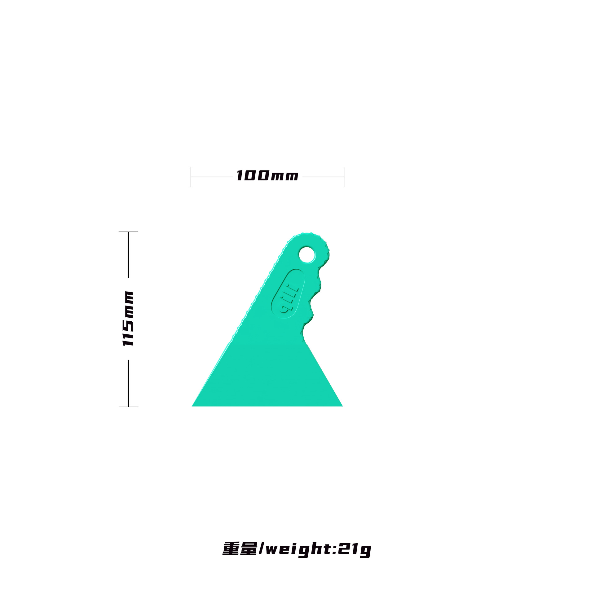Herramienta de película de automóvil de su fuerza en stock, raspador triangular duro, raspador de película ultrafina, raspador duro de película solar resistente a altas temperaturas