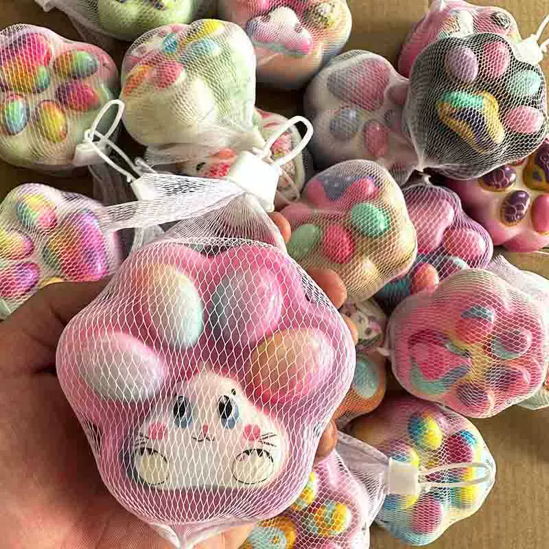 新款猫爪爆款捏捏楽学生地摊办公室摆件捏捏乐解压慢回弹玩具批发