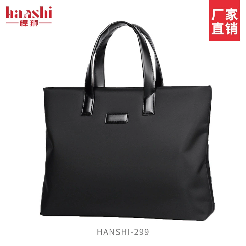 Модный мужской портфель портативный повседневный женский пакет документов пригородной водонепроницаемой компьютерной сумке подарочная сумка Оксфорд ткани конференц-сумка