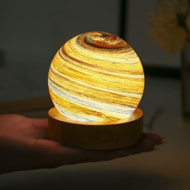 クールな宇宙星空灯星小夜灯睡眠夜用ロマンチックな雰囲気学生寮地球夜灯|undefined