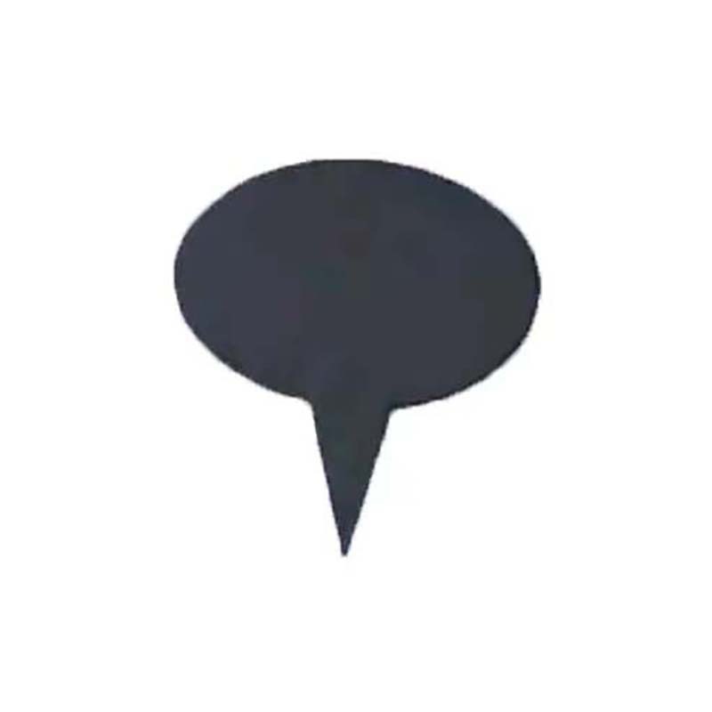 Negro pizarra natural pizarra queso palo cuadrado oval pizarra queso etiqueta queso marca pastel pequeño inserto