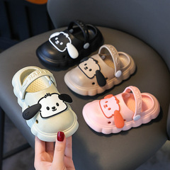 新品EVA夏用スリッパ、子犬柄アウトドアサンダル、男の子女の子用ソフトソール、子供用つま先保護シューズ、子供用モデル