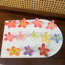 仿真绢布茉莉花花头diy簪花花饰配件头饰配件装饰假花朵仿真绿植