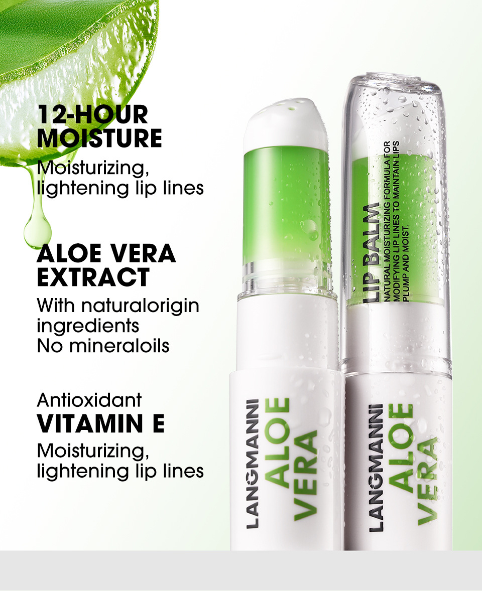 LANGMANNI Aloe Vera Lipstick Rotating Lip Balm across temu undefined