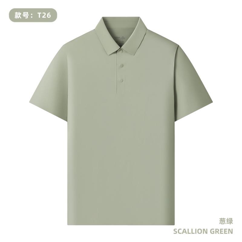165 gramos de peso ligero todo sin marca de prensado de segundo cuello Polo personalizado LOGO café tienda de té de leche impresión de ropa de trabajo
