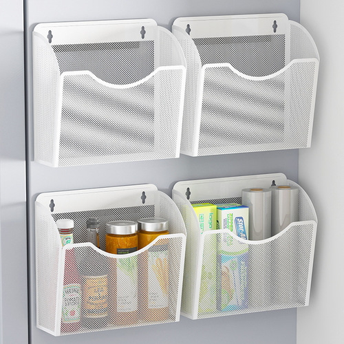  New Magnetic Storage Box Refrigerator Storage Rack Hanging Basket Magnetic Iron Stone Side Internet Celebrity High-end DIY