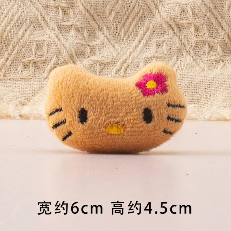 かわいいケイティぬいぐるみペンダント KT 猫ヘアアクセサリーゴムバンドヘアピン人形 DIY 服靴下帽子アクセサリー|undefined